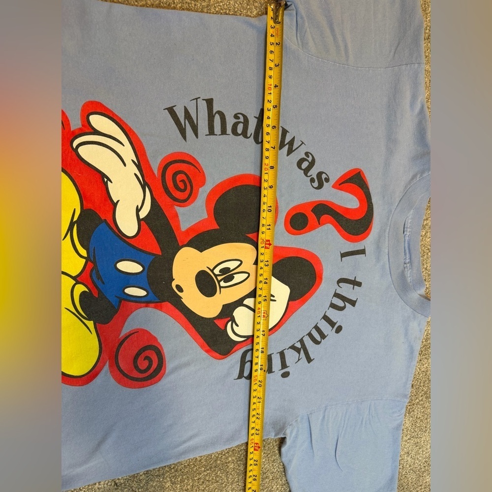Vintage Mickey Unlimited “What Was I Thinking?” Tee – Size 1X - Picture 5 of 6